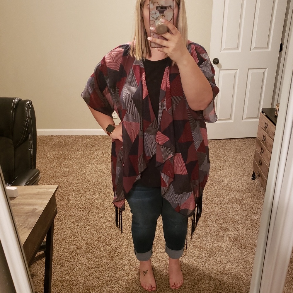 Lularoe Large Monroe Kimono